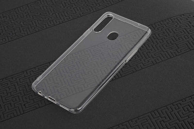 Galaxy A20S Kılıf Zore Süper Silikon Kapak Renksiz