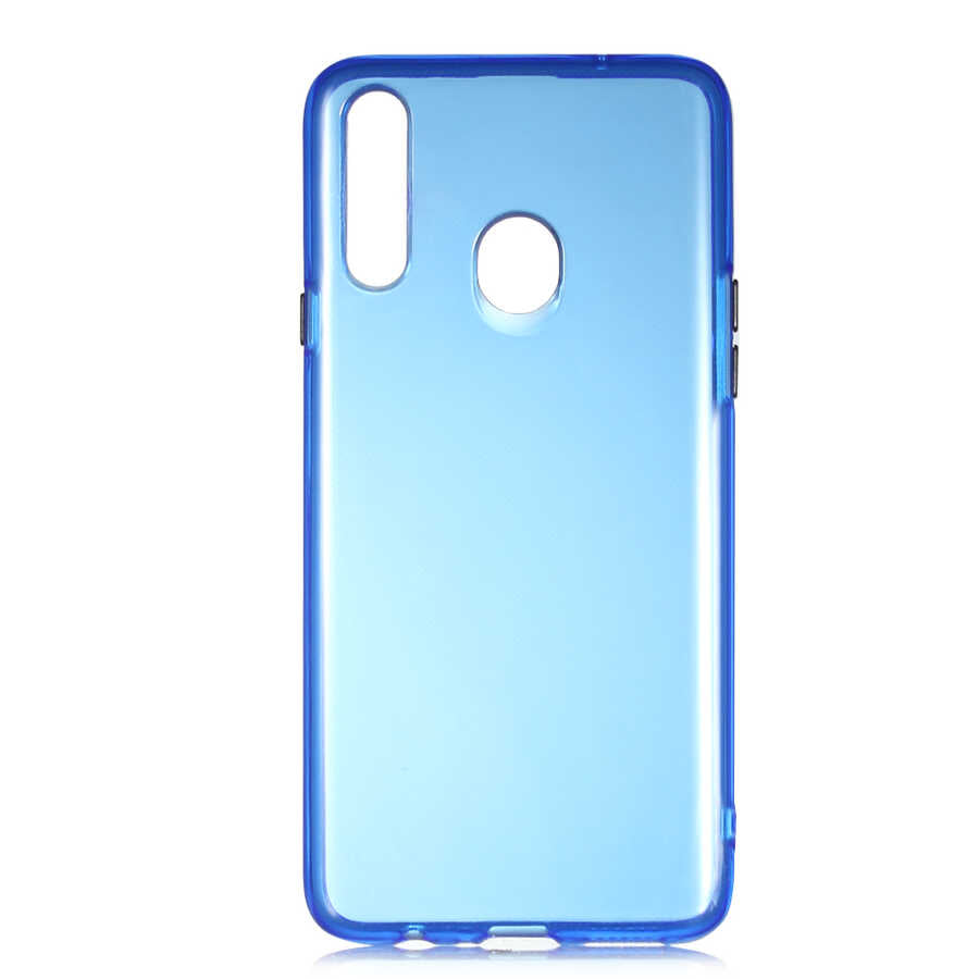 Galaxy A20S Kılıf Zore Bistro Kapak Mavi