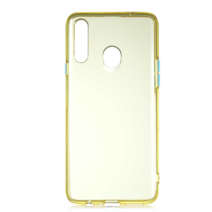 Galaxy A20S Kılıf Zore Bistro Kapak Sarı