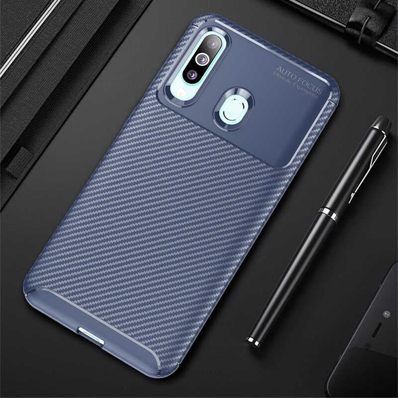 Galaxy A20S Kılıf Zore Negro Silikon Kapak Lacivert