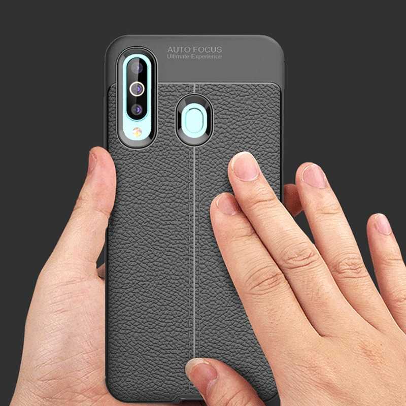 Galaxy A20S Kılıf Zore Niss Silikon Kapak Siyah