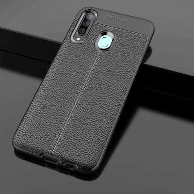 Galaxy A20S Kılıf Zore Niss Silikon Kapak Siyah