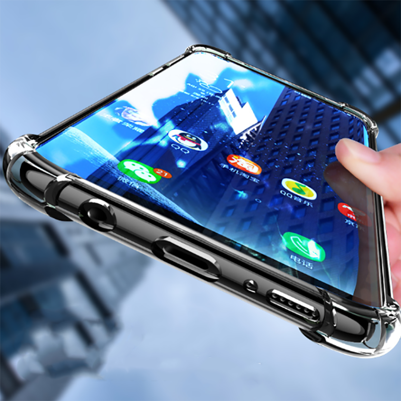 Galaxy A20S Kılıf Zore Nitro Anti Shock Silikon Renksiz