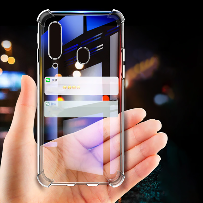 Galaxy A20S Kılıf Zore Nitro Anti Shock Silikon Renksiz