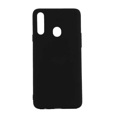 Galaxy A20S Kılıf Zore Premier Silikon Kapak Siyah