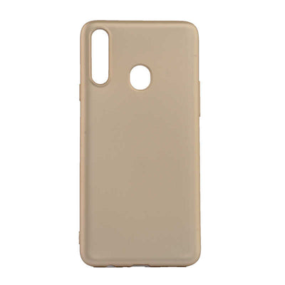 Galaxy A20S Kılıf Zore Premier Silikon Kapak Gold