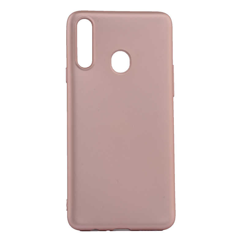 Galaxy A20S Kılıf Zore Premier Silikon Kapak Rose Gold