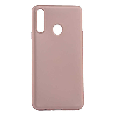 Galaxy A20S Kılıf Zore Premier Silikon Kapak Rose Gold