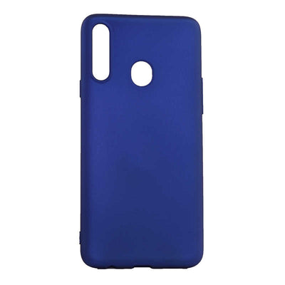 Galaxy A20S Kılıf Zore Premier Silikon Kapak Saks Mavi