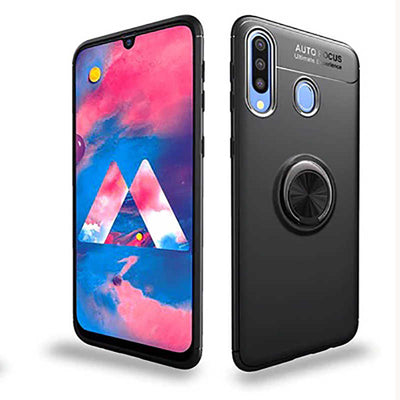 Galaxy A20S Kılıf Zore Ravel Silikon Kapak Kırmızı