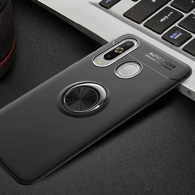 Galaxy A20S Kılıf Zore Ravel Silikon Kapak Siyah