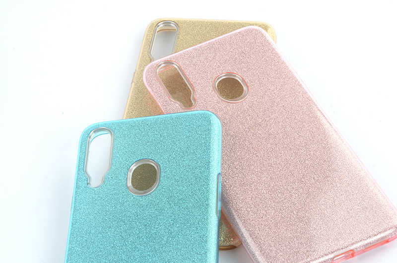 Galaxy A20S Kılıf Zore Shining Silikon Kırmızı