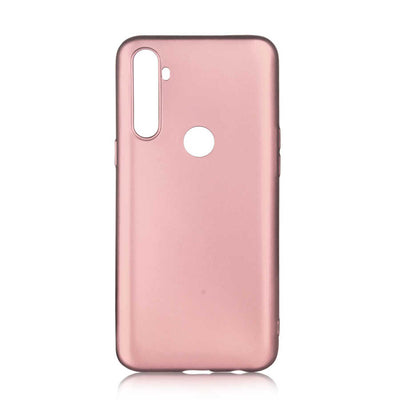 Realme C3 Kılıf Zore Premier Silikon Kapak Rose Gold