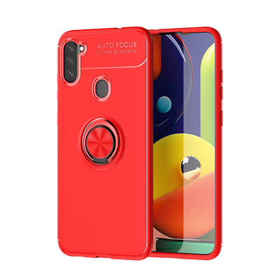 Galaxy A21 Kılıf Zore Ravel Silikon Kapak Kırmızı