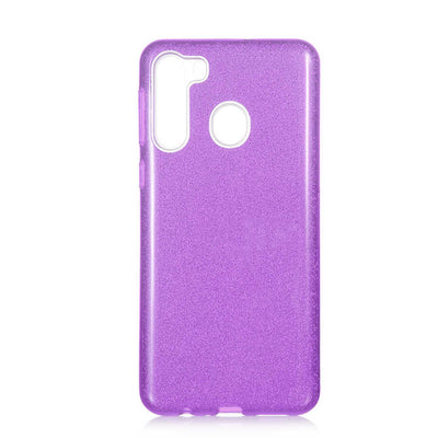 Galaxy A21 Kılıf Zore Shining Silikon Mor