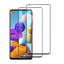 Galaxy A21 Zore Kenarları Kırılmaya Dayanıklı Cam Ekran Koruyucu Siyah