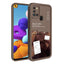 Galaxy A21S Kılıf Kamera Korumalı Baskılı Arka Yüzey Zore Klas Kapak Koyu Kahve