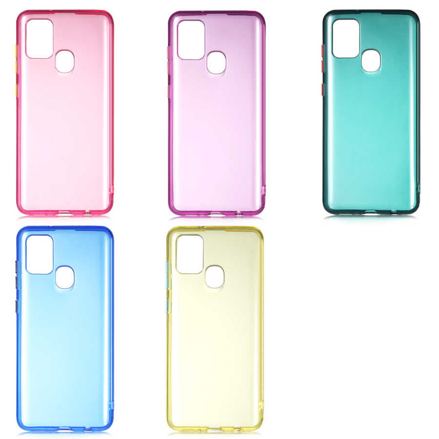 Galaxy A21S Kılıf Zore Bistro Kapak Koyu Yeşil