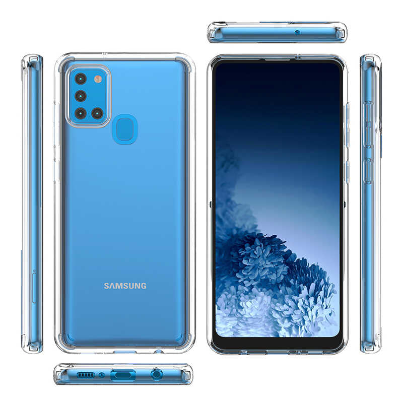 Galaxy A21S Kılıf Zore Coss Kapak Renksiz