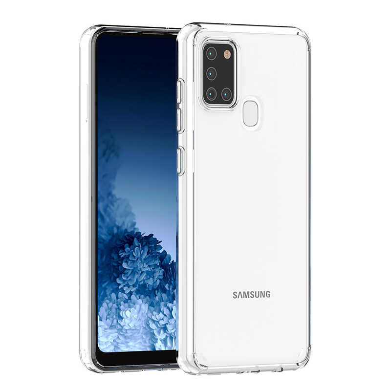 Galaxy A21S Kılıf Zore Coss Kapak Renksiz