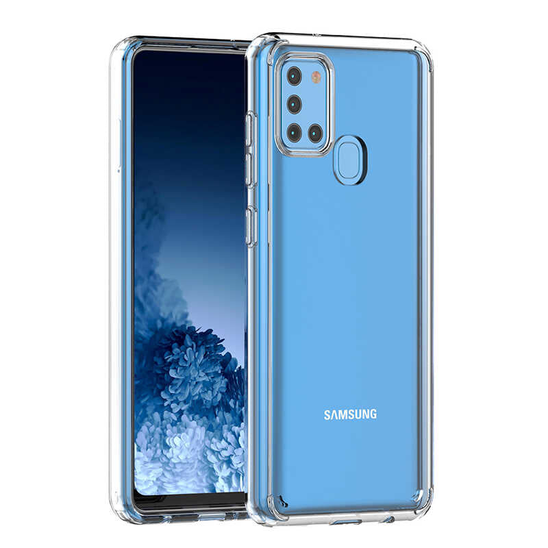 Galaxy A21S Kılıf Zore Coss Kapak Renksiz