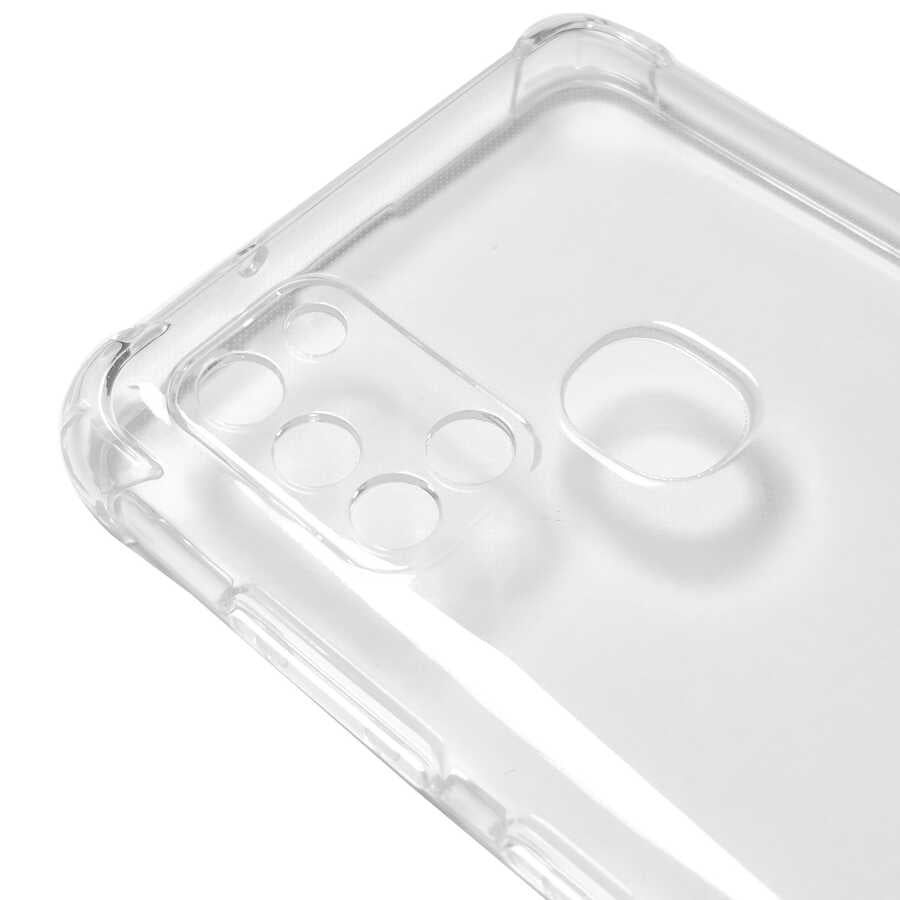 Galaxy A21S Kılıf Zore Kamera Korumalı Nitro Anti Shock Silikon Renksiz