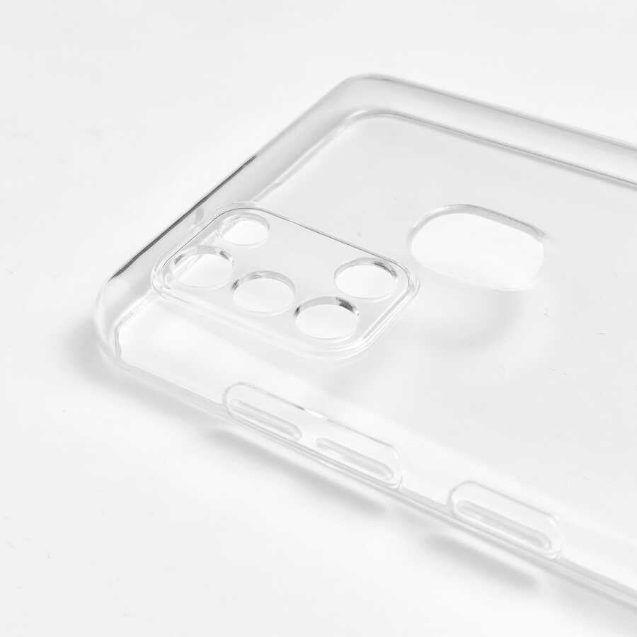 Galaxy A21S Kılıf Zore Kamera Korumalı Süper Silikon Kapak Renksiz