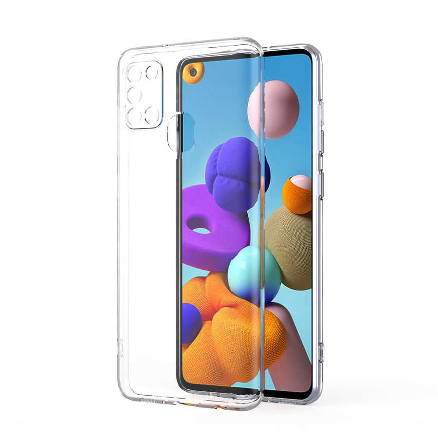 Galaxy A21S Kılıf Zore Kamera Korumalı Süper Silikon Kapak