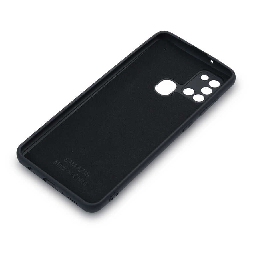 Galaxy A21S Kılıf Zore Mara Lansman Kapak Siyah
