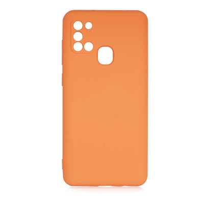 Galaxy A21S Kılıf Zore Mara Lansman Kapak Turuncu