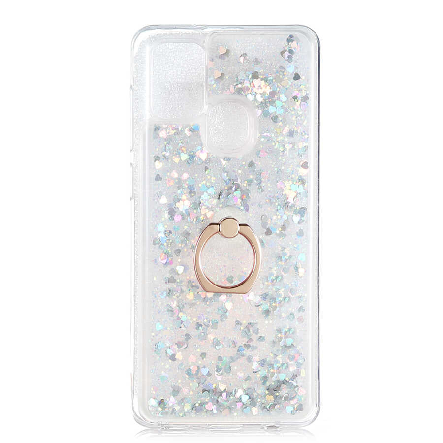 Galaxy A21S Kılıf Zore Milce Kapak Gümüş