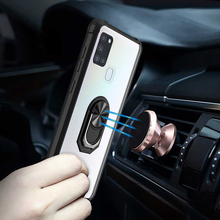 Galaxy A21S Kılıf Zore Mola Kapak Siyah