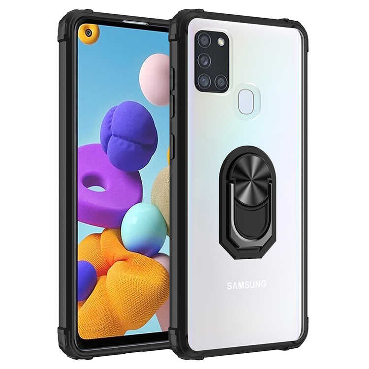 Galaxy A21S Kılıf Zore Mola Kapak Siyah