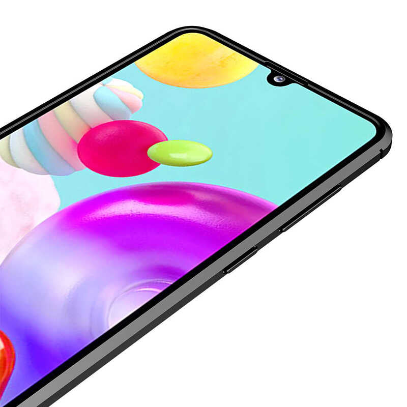 Galaxy A21S Kılıf Zore Niss Silikon Kapak Lacivert