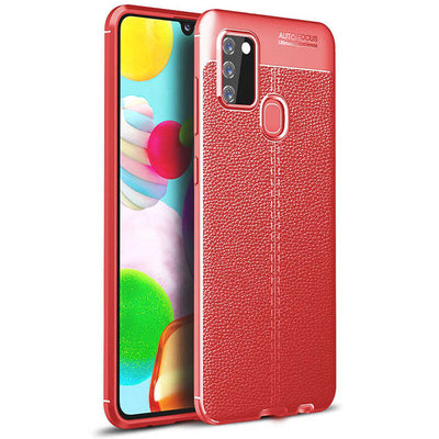Galaxy A21S Kılıf Zore Niss Silikon Kapak Kırmızı