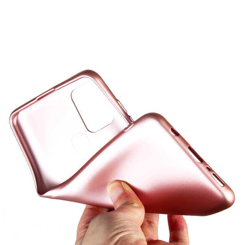 Galaxy A21S Kılıf Zore Premier Silikon Kapak Rose Gold