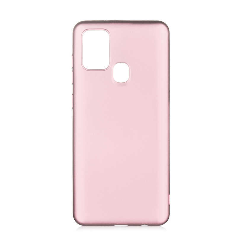 Galaxy A21S Kılıf Zore Premier Silikon Kapak Rose Gold