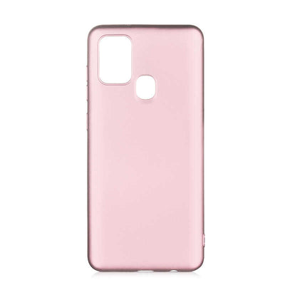 Galaxy A21S Kılıf Zore Premier Silikon Kapak Rose Gold