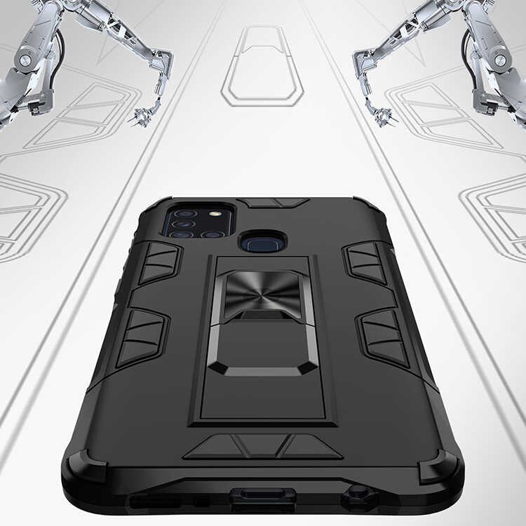 Galaxy A21S Kılıf Zore Volve Kapak Lacivert