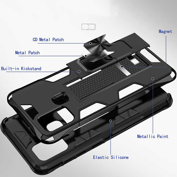 Galaxy A21S Kılıf Zore Volve Kapak Kırmızı