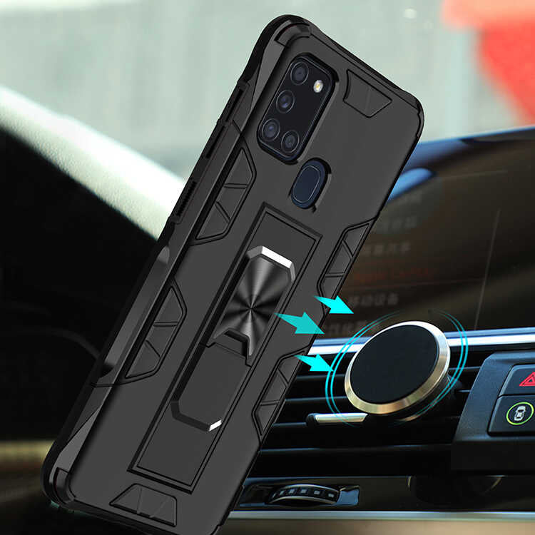 Galaxy A21S Kılıf Zore Volve Kapak Kırmızı