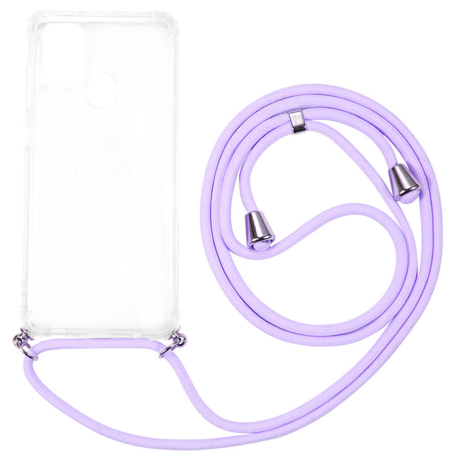 Galaxy A21S Kılıf Zore X-Rop Kapak Renksiz