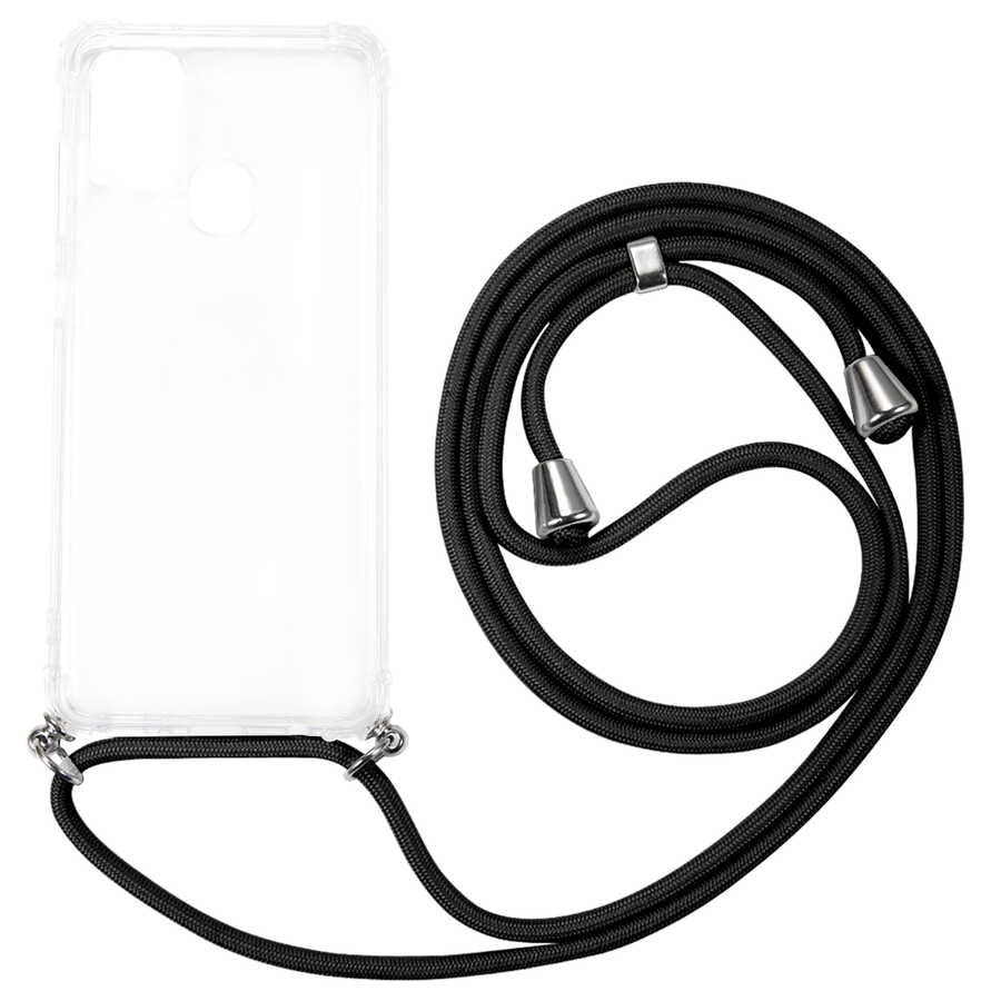 Galaxy A21S Kılıf Zore X-Rop Kapak Renksiz