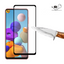 Galaxy A21S Zore Kenarları Kırılmaya Dayanıklı Cam Ekran Koruyucu Siyah