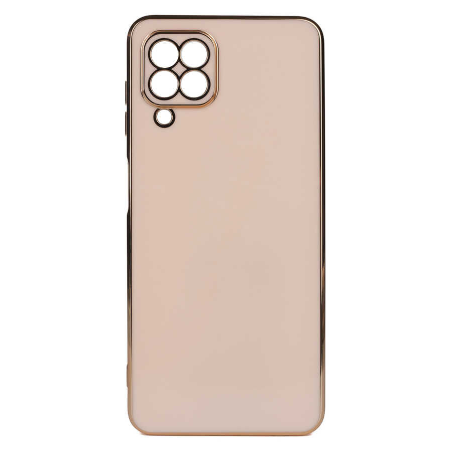 Galaxy A22 4G Kılıf Zore Bark Kapak Rose Gold