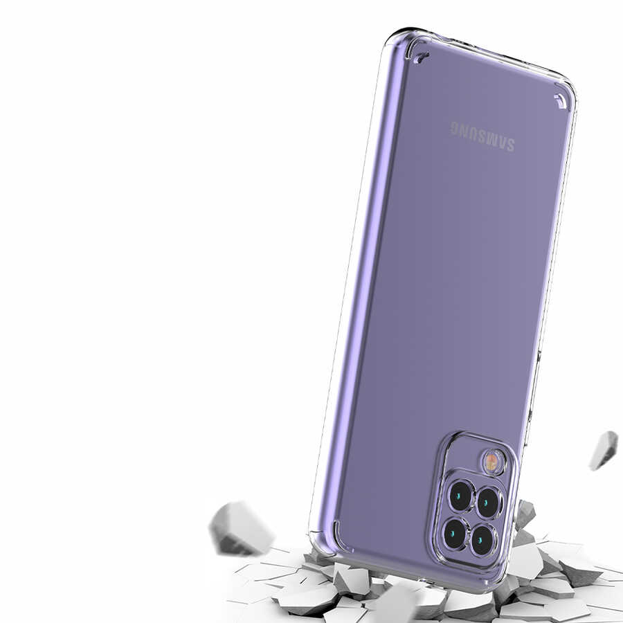 Galaxy A22 4G Kılıf Zore Coss Kapak Renksiz