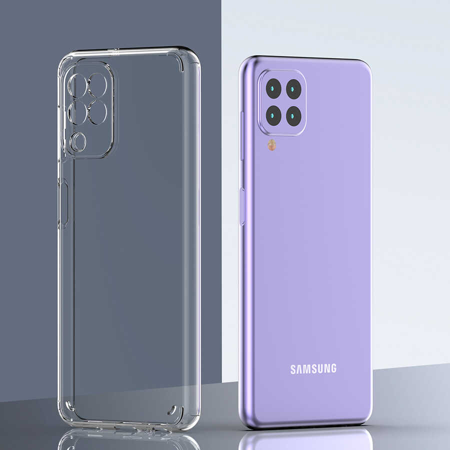 Galaxy A22 4G Kılıf Zore Coss Kapak Renksiz