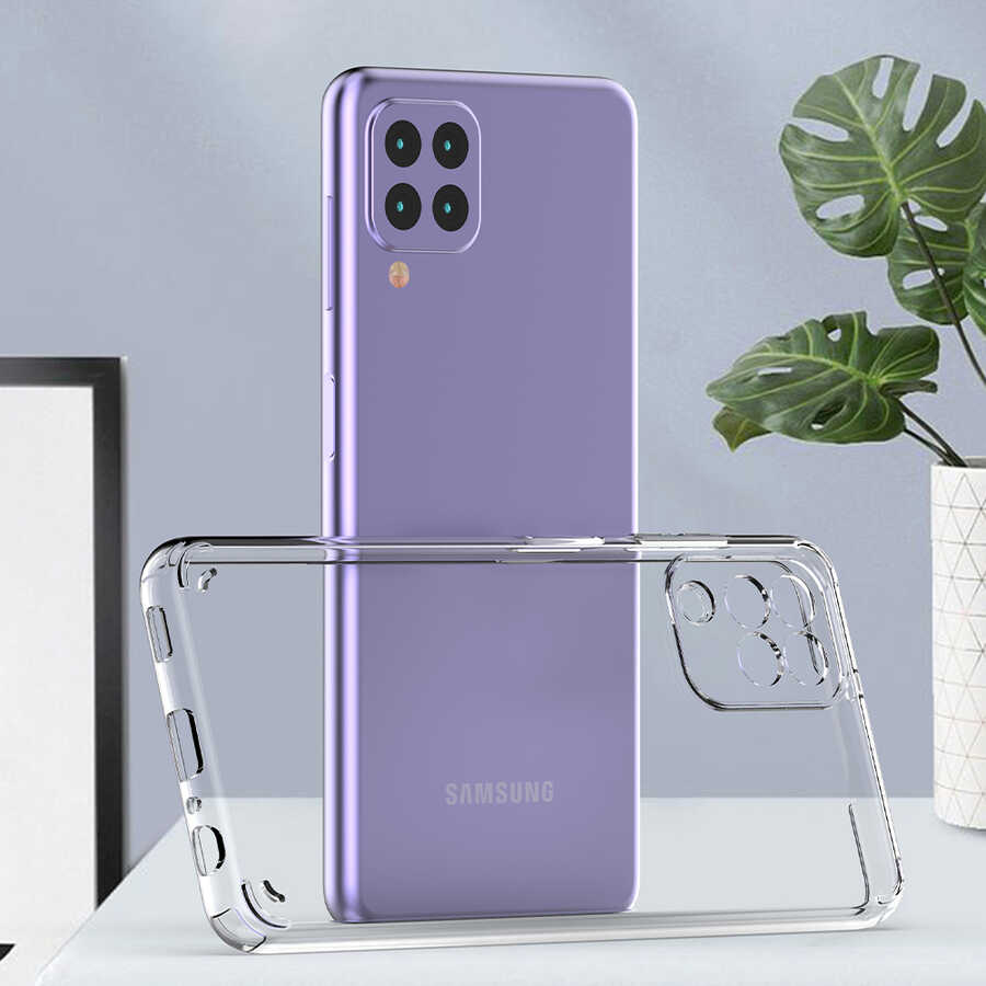 Galaxy A22 4G Kılıf Zore Coss Kapak Renksiz