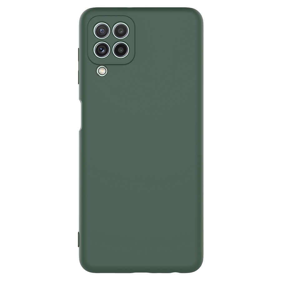 Galaxy A22 4G Kılıf Zore Mara Lansman Kapak Koyu Yeşil