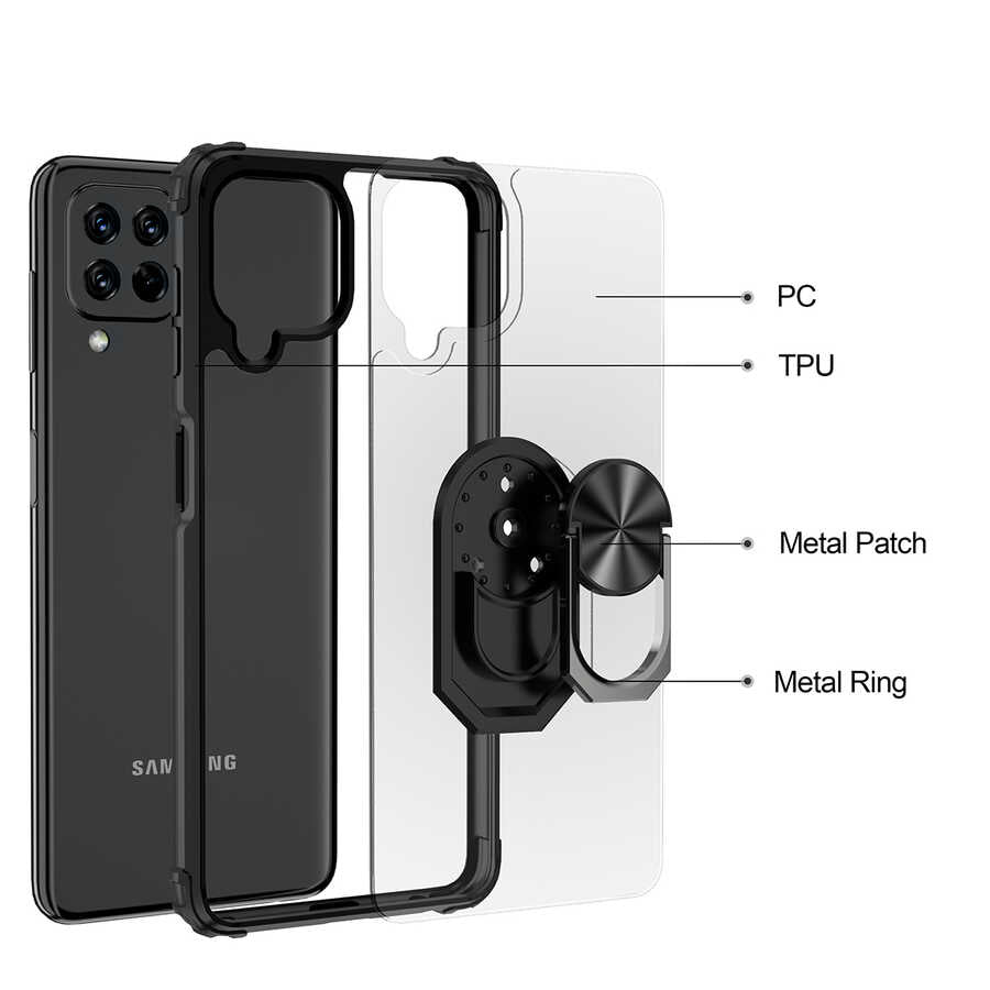 Galaxy A22 4G Kılıf Zore Mola Kapak Kırmızı